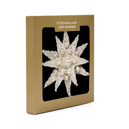 Pearl Star Christmas cards (pack of 8)